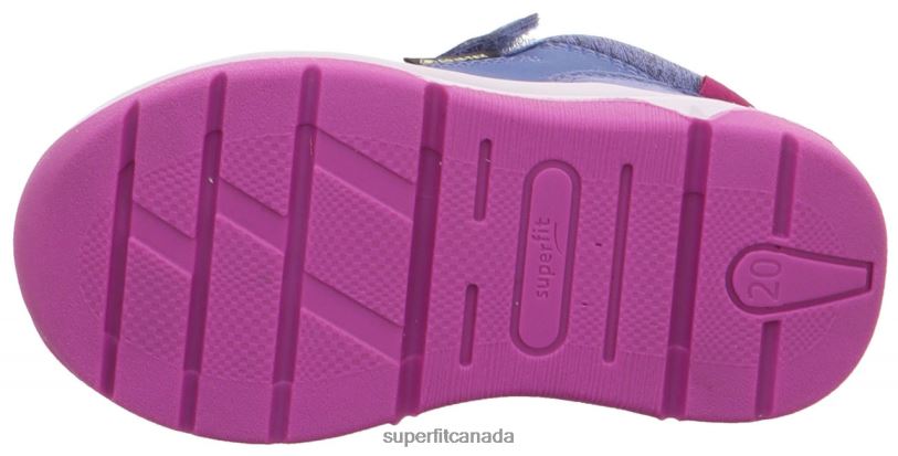 Superfit COOPER - Sneakers low with Velcro Fastener Blue/Pink Low Sneakers24FTT370