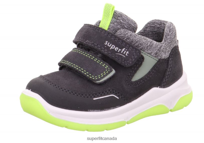 Superfit COOPER - Sneakers low with Velcro Fastener Grey/Yellow Low Sneakers24FTT286