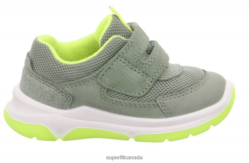Superfit COOPER - Sneakers low with Velcro Fastener Light Green/Yellow Low Sneakers24FTT331