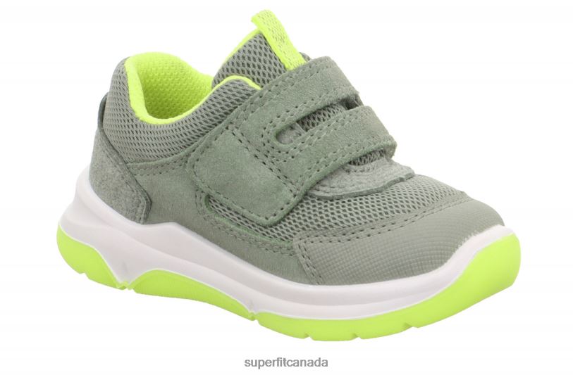 Superfit COOPER - Sneakers low with Velcro Fastener Light Green/Yellow Low Sneakers24FTT331