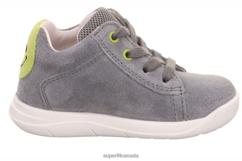 Superfit LILLO - Sneakers low with Lacing Light Grey/Green Low Sneakers24FTT350