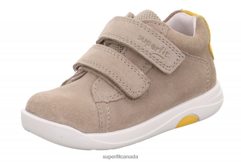 Superfit LILLO - Sneakers low with Velcro Fastener Beige/Yellow Low Sneakers24FTT312