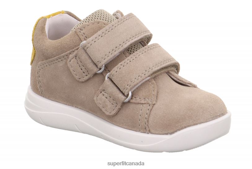 Superfit LILLO - Sneakers low with Velcro Fastener Beige/Yellow Low Sneakers24FTT312