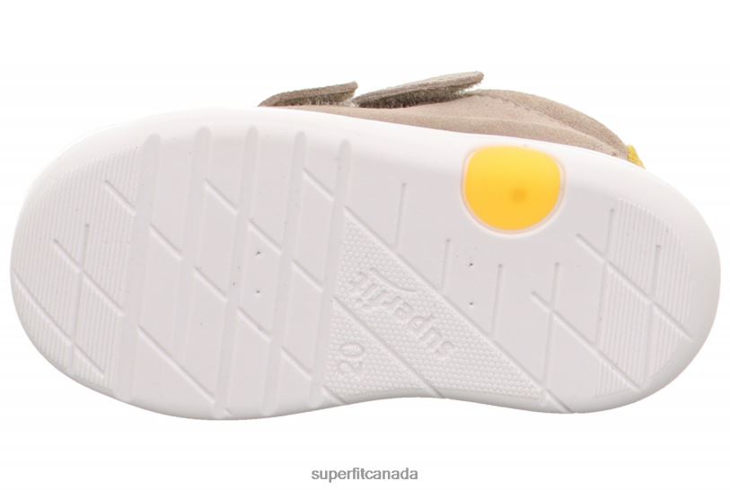 Superfit LILLO - Sneakers low with Velcro Fastener Beige/Yellow Low Sneakers24FTT312