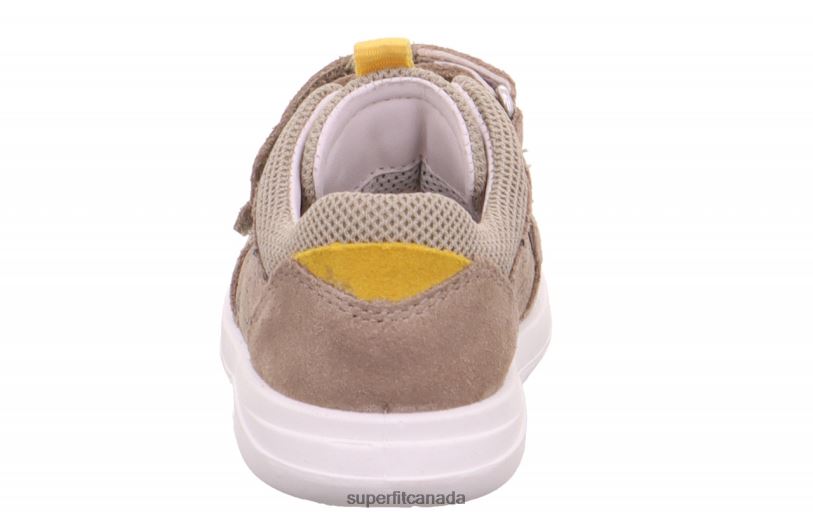 Superfit LILLO - Sneakers low with Velcro Fastener Beige/Yellow Low Sneakers24FTT313