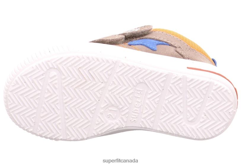 Superfit MOPPY - Sneakers low with Velcro Fastener Beige/Orange Low Sneakers24FTT294