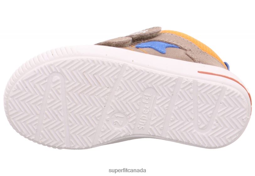 Superfit MOPPY - Sneakers low with Velcro Fastener Beige/Orange Low Sneakers24FTT294