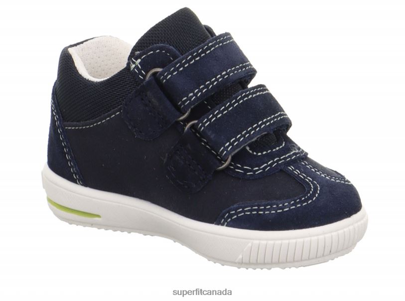 Superfit MOPPY - Sneakers low with Velcro Fastener Blue/Light Green Low Sneakers24FTT245