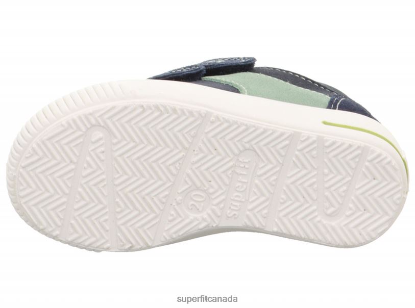 Superfit MOPPY - Sneakers low with Velcro Fastener Blue/Light Green Low Sneakers24FTT245