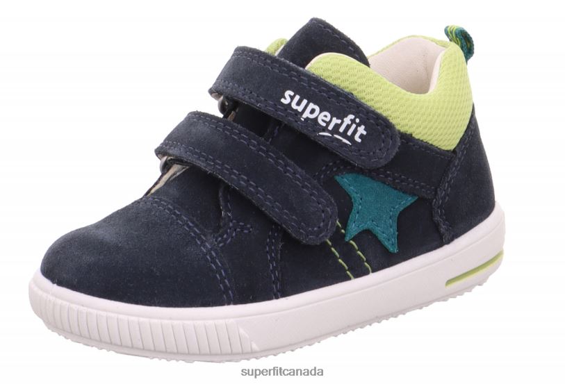 Superfit MOPPY - Sneakers low with Velcro Fastener Blue/Light Green Low Sneakers24FTT344