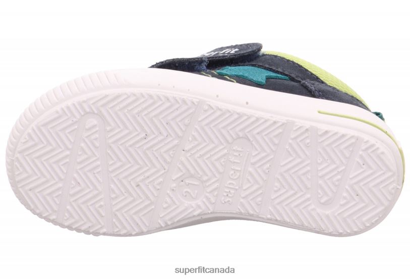 Superfit MOPPY - Sneakers low with Velcro Fastener Blue/Light Green Low Sneakers24FTT344
