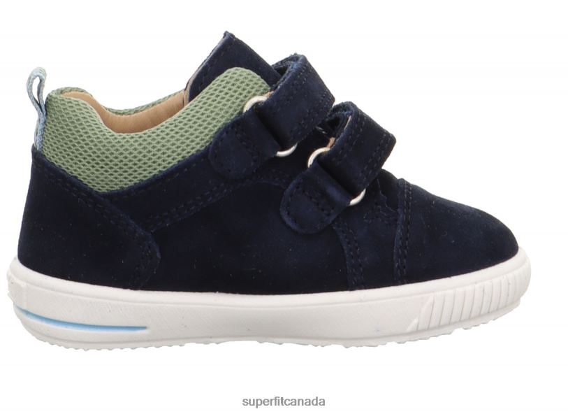 Superfit MOPPY - Sneakers low with Velcro Fastener Blue/Light Green Low Sneakers24FTT352