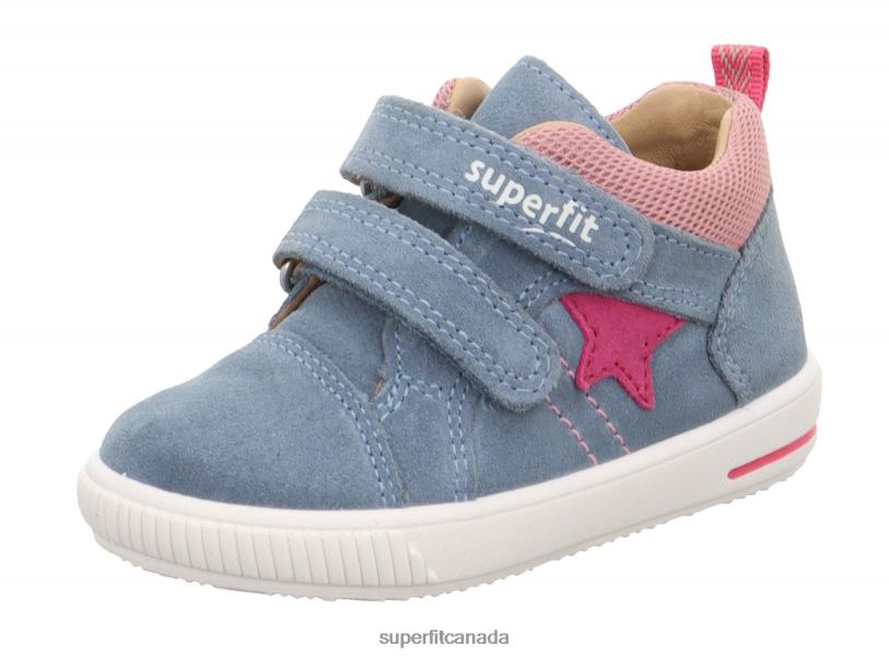 Superfit MOPPY - Sneakers low with Velcro Fastener Blue/Pink Low Sneakers24FTT342