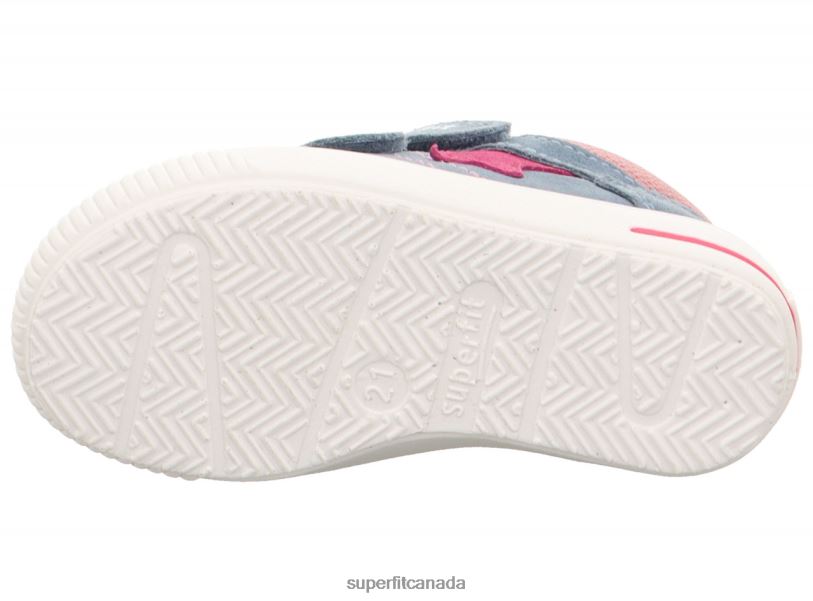 Superfit MOPPY - Sneakers low with Velcro Fastener Blue/Pink Low Sneakers24FTT342