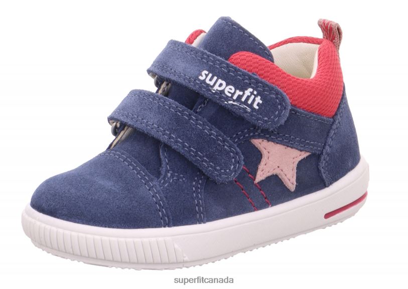 Superfit MOPPY - Sneakers low with Velcro Fastener Blue/Red Low Sneakers24FTT309