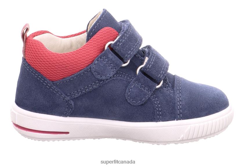 Superfit MOPPY - Sneakers low with Velcro Fastener Blue/Red Low Sneakers24FTT309
