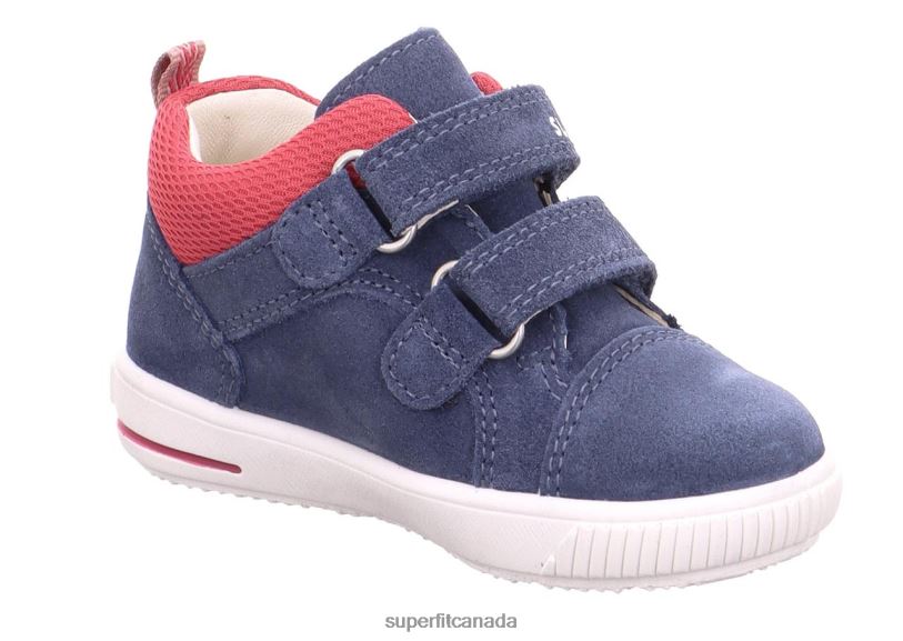 Superfit MOPPY - Sneakers low with Velcro Fastener Blue/Red Low Sneakers24FTT309
