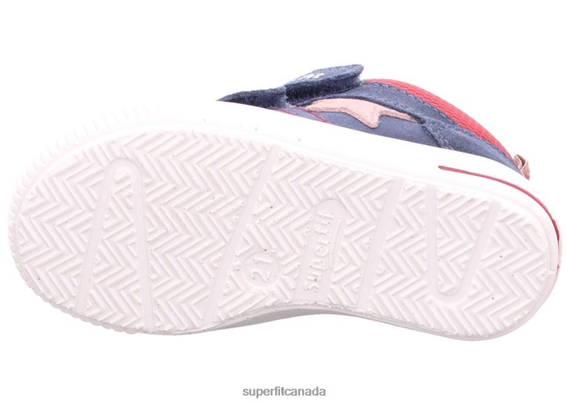 Superfit MOPPY - Sneakers low with Velcro Fastener Blue/Red Low Sneakers24FTT309