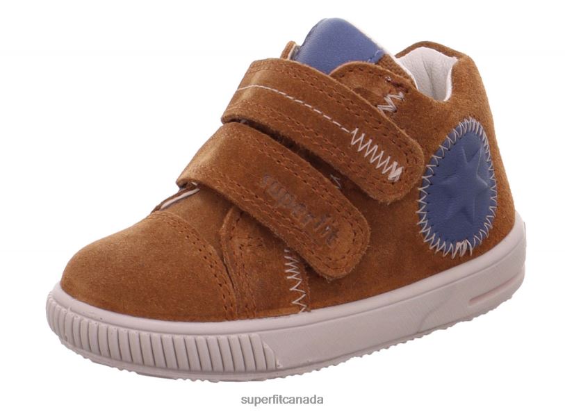 Superfit MOPPY - Sneakers low with Velcro Fastener Brown/Blue Low Sneakers24FTT376