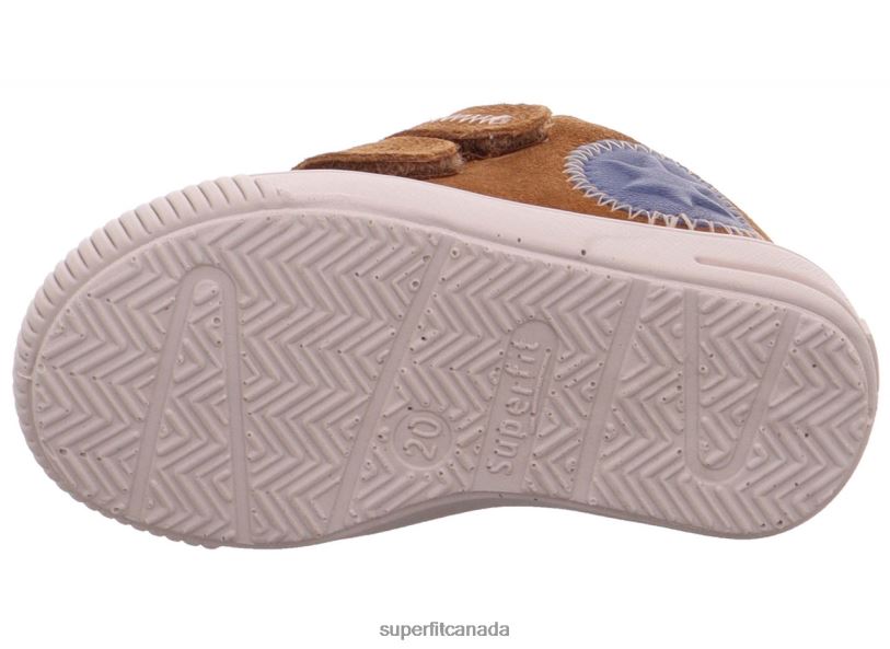 Superfit MOPPY - Sneakers low with Velcro Fastener Brown/Blue Low Sneakers24FTT376