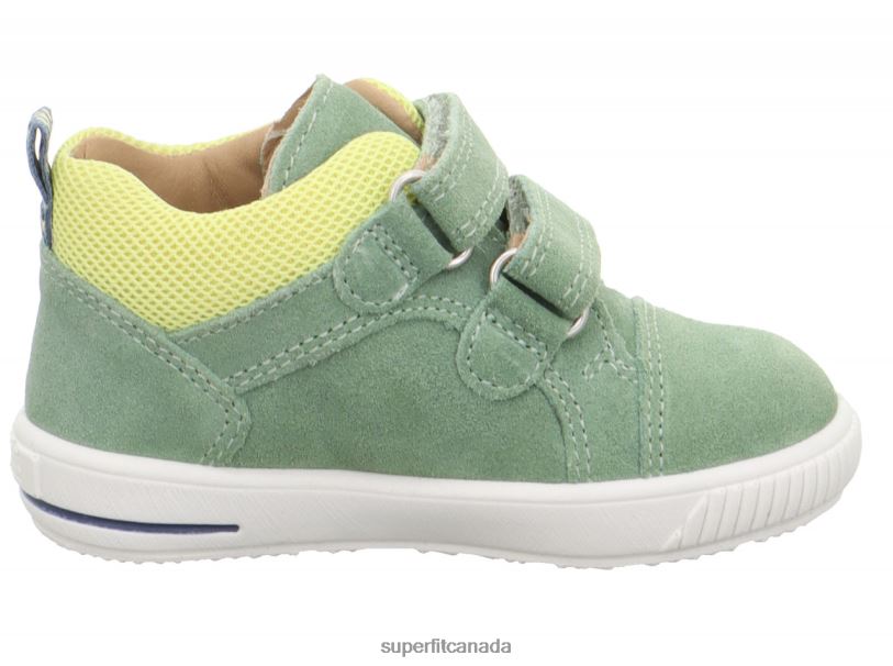 Superfit MOPPY - Sneakers low with Velcro Fastener Light Green/Yellow Low Sneakers24FTT336
