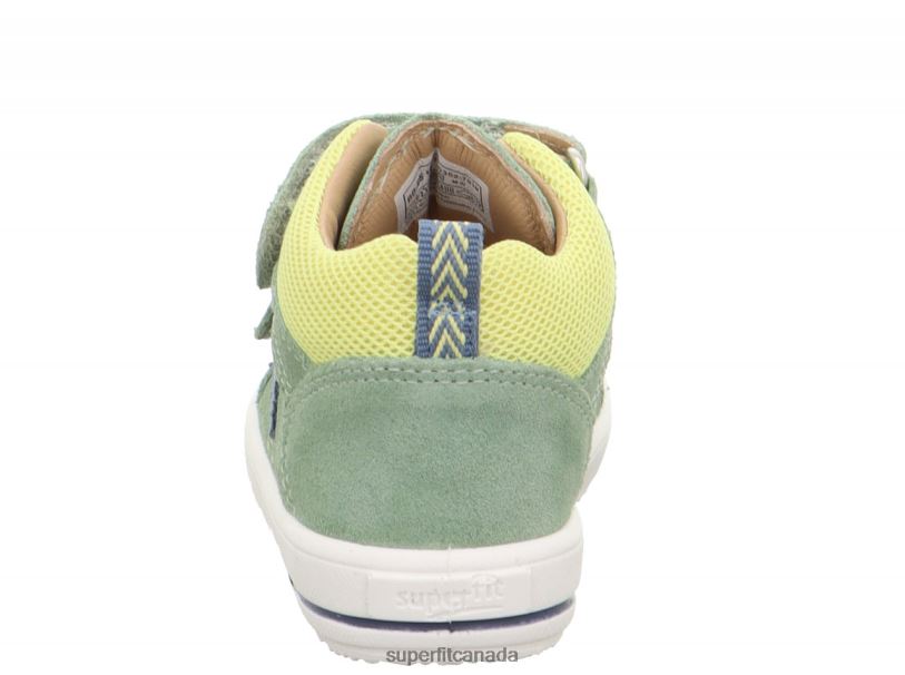 Superfit MOPPY - Sneakers low with Velcro Fastener Light Green/Yellow Low Sneakers24FTT336