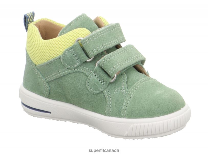 Superfit MOPPY - Sneakers low with Velcro Fastener Light Green/Yellow Low Sneakers24FTT336