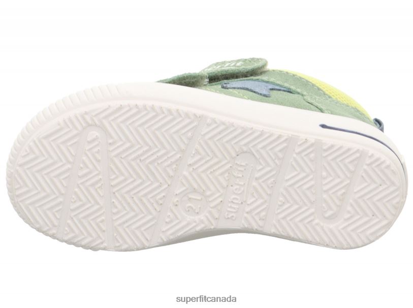 Superfit MOPPY - Sneakers low with Velcro Fastener Light Green/Yellow Low Sneakers24FTT336