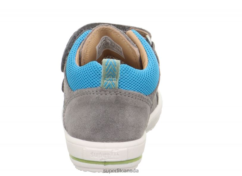 Superfit MOPPY - Sneakers low with Velcro Fastener Light Grey/Blue Low Sneakers24FTT236
