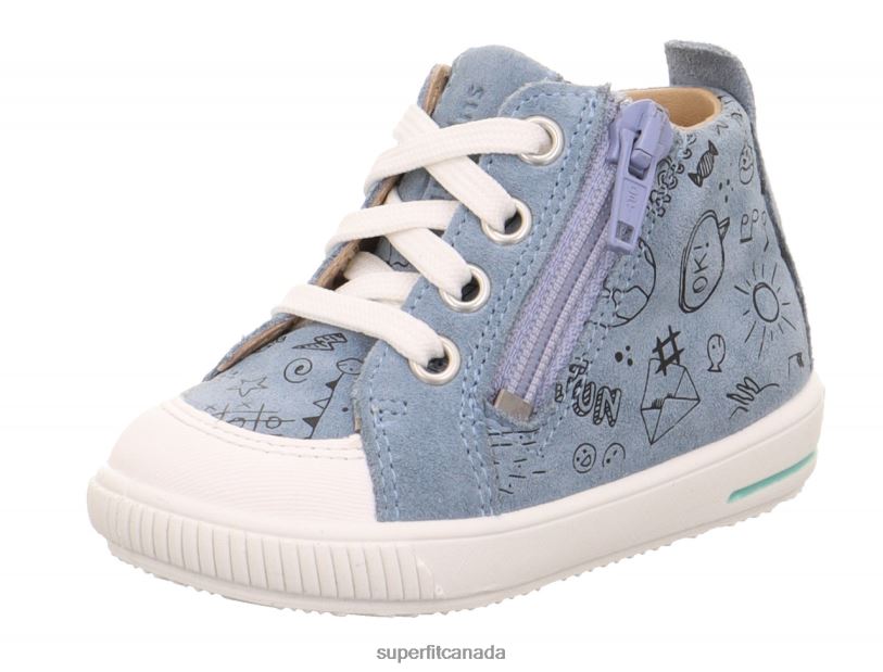 Superfit MOPPY - Sneakers low with Zip Blue/White Low Sneakers24FTT255