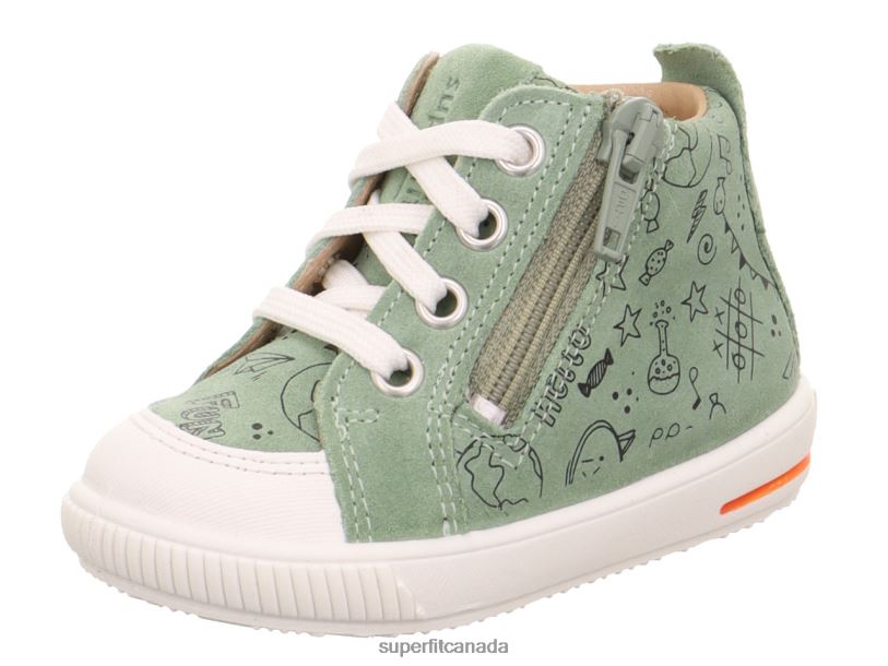 Superfit MOPPY - Sneakers low with Zip Light Green/White Low Sneakers24FTT321