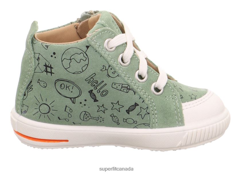 Superfit MOPPY - Sneakers low with Zip Light Green/White Low Sneakers24FTT321