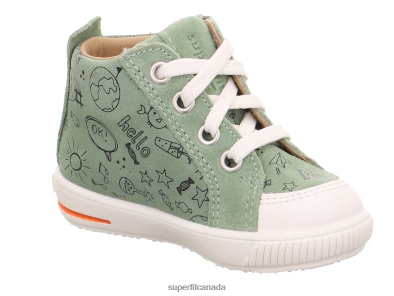 Superfit MOPPY - Sneakers low with Zip Light Green/White Low Sneakers24FTT321