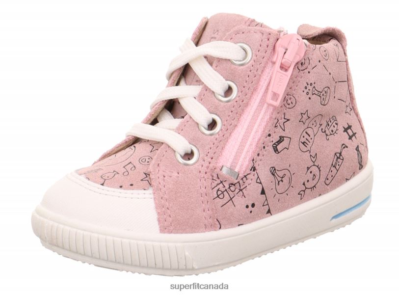Superfit MOPPY - Sneakers low with Zip Pink/White Low Sneakers24FTT315