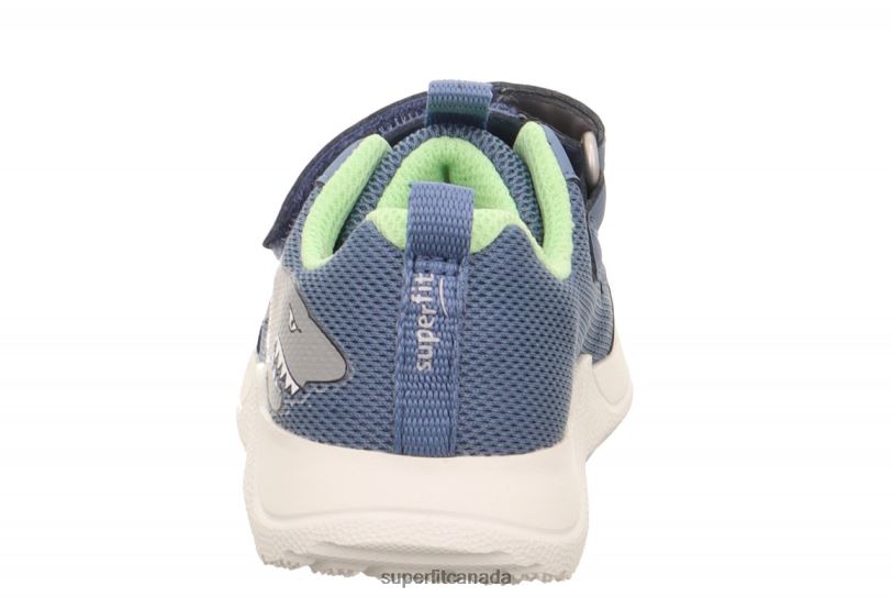Superfit RUSH - Sneakers low with Velcro Fastener Blue/Light Green Low Sneakers24FTT240