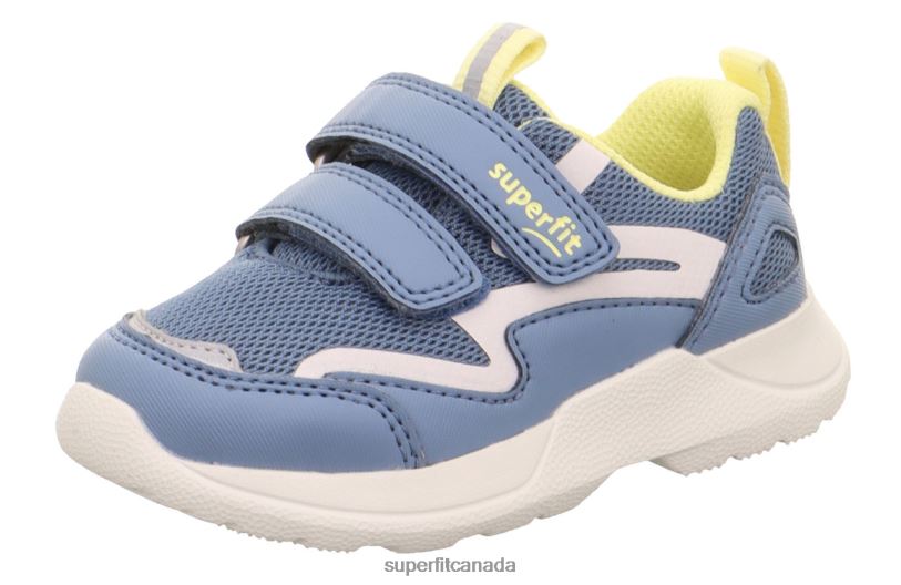 Superfit RUSH - Sneakers low with Velcro Fastener Blue/Yellow Low Sneakers24FTT251