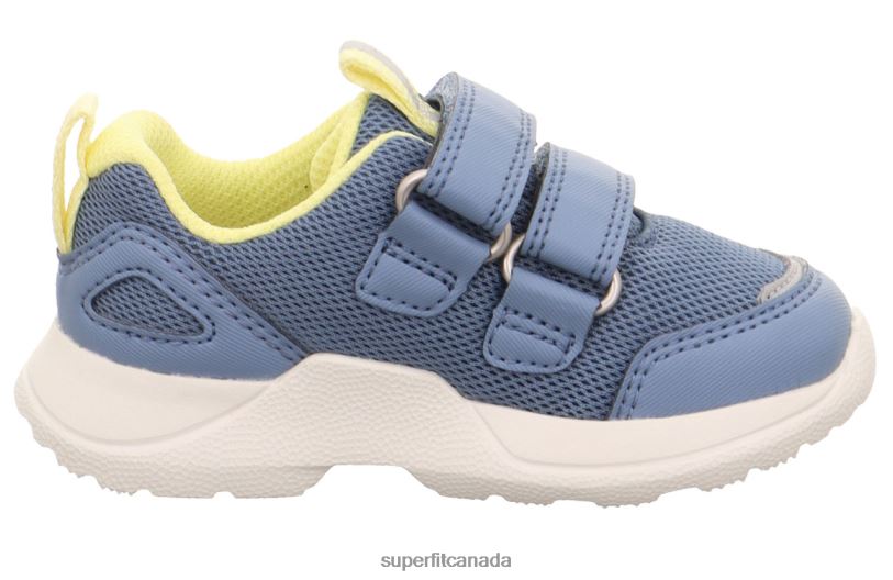 Superfit RUSH - Sneakers low with Velcro Fastener Blue/Yellow Low Sneakers24FTT251