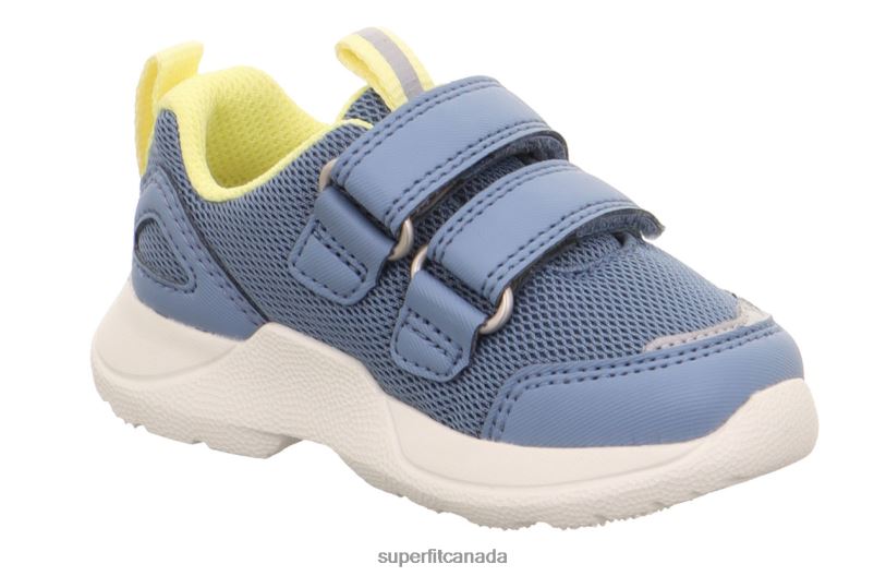 Superfit RUSH - Sneakers low with Velcro Fastener Blue/Yellow Low Sneakers24FTT251