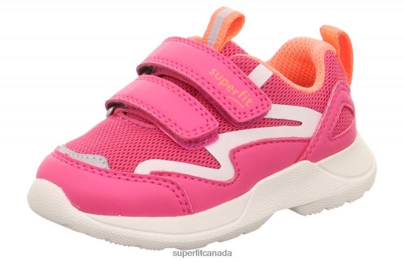 Superfit RUSH - Sneakers low with Velcro Fastener Pink/Orange Low Sneakers24FTT261