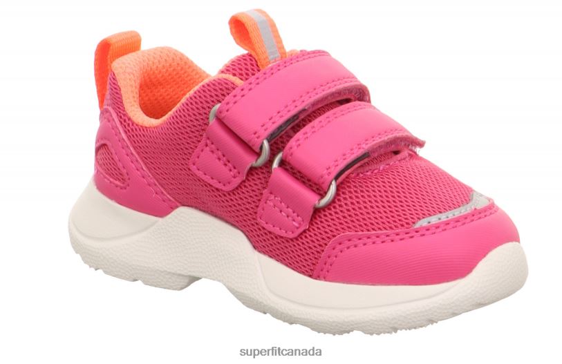 Superfit RUSH - Sneakers low with Velcro Fastener Pink/Orange Low Sneakers24FTT261
