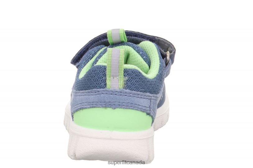 Superfit SPORT7 MINI - Sneakers low with Velcro Fastener Blue/Light Green Low Sneakers24FTT329