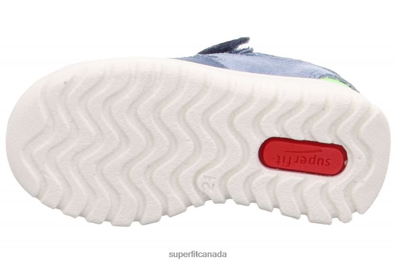 Superfit SPORT7 MINI - Sneakers low with Velcro Fastener Blue/Light Green Low Sneakers24FTT329