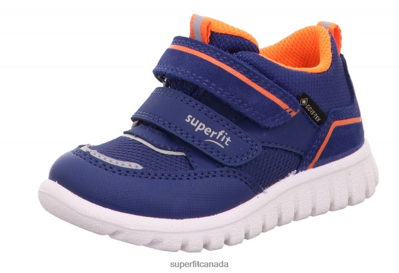 Superfit SPORT7 MINI - Sneakers low with Velcro Fastener Blue/Orange Low Sneakers24FTT259