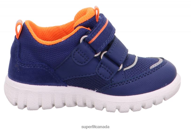 Superfit SPORT7 MINI - Sneakers low with Velcro Fastener Blue/Orange Low Sneakers24FTT259
