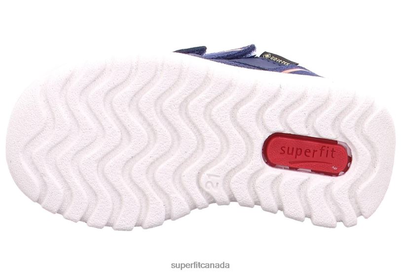 Superfit SPORT7 MINI - Sneakers low with Velcro Fastener Blue/Orange Low Sneakers24FTT259