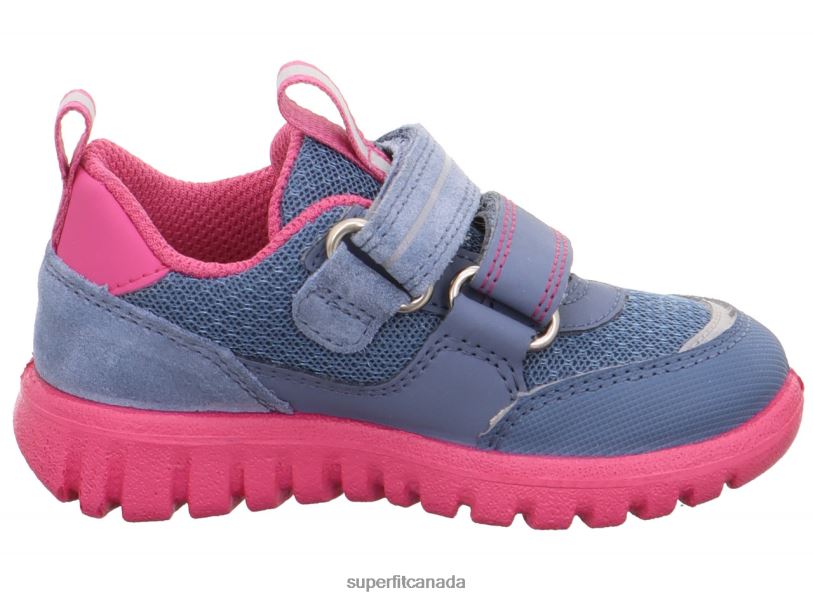 Superfit SPORT7 MINI - Sneakers low with Velcro Fastener Blue/Pink Low Sneakers24FTT238