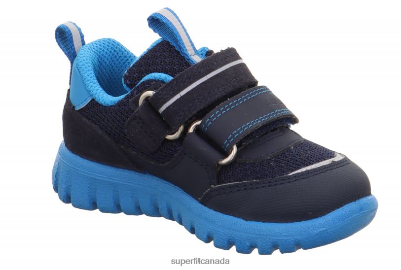 Superfit SPORT7 MINI - Sneakers low with Velcro Fastener Blue/Turquoise Low Sneakers24FTT320