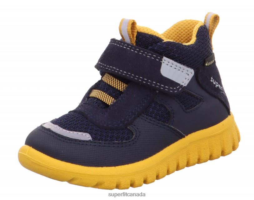 Superfit SPORT7 MINI - Sneakers low with Velcro Fastener Blue/Yellow Low Sneakers24FTT423