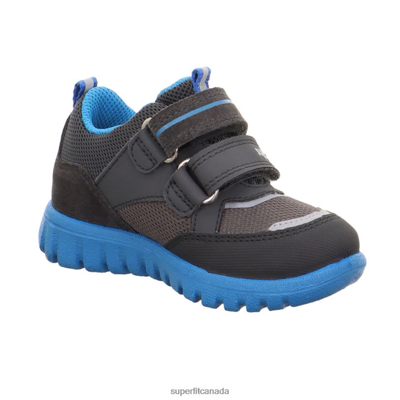 Superfit SPORT7 MINI - Sneakers low with Velcro Fastener Grey/Turquoise Low Sneakers24FTT306