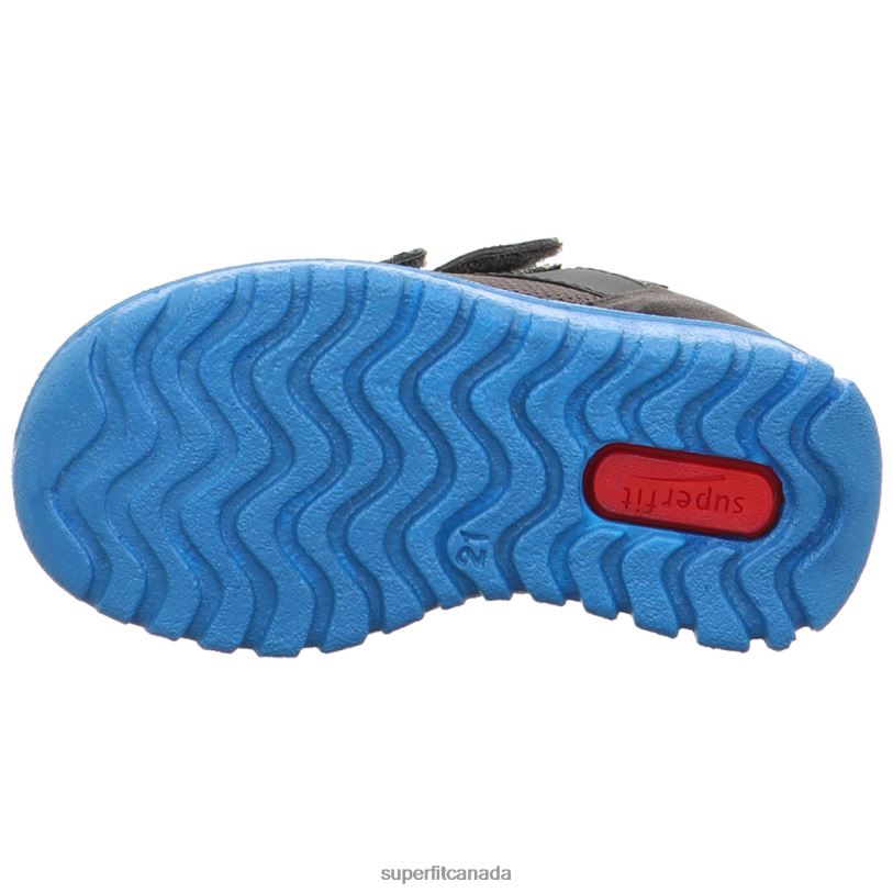 Superfit SPORT7 MINI - Sneakers low with Velcro Fastener Grey/Turquoise Low Sneakers24FTT306